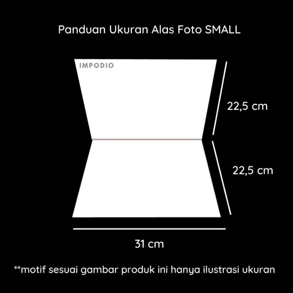 IMPODIO Alas foto lipat Warna Pastel / background backdrop photo waterproof