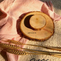 IMPODIO Set Korean Aesthetic props foto kayu wood slice tatakan foto - tampak samping