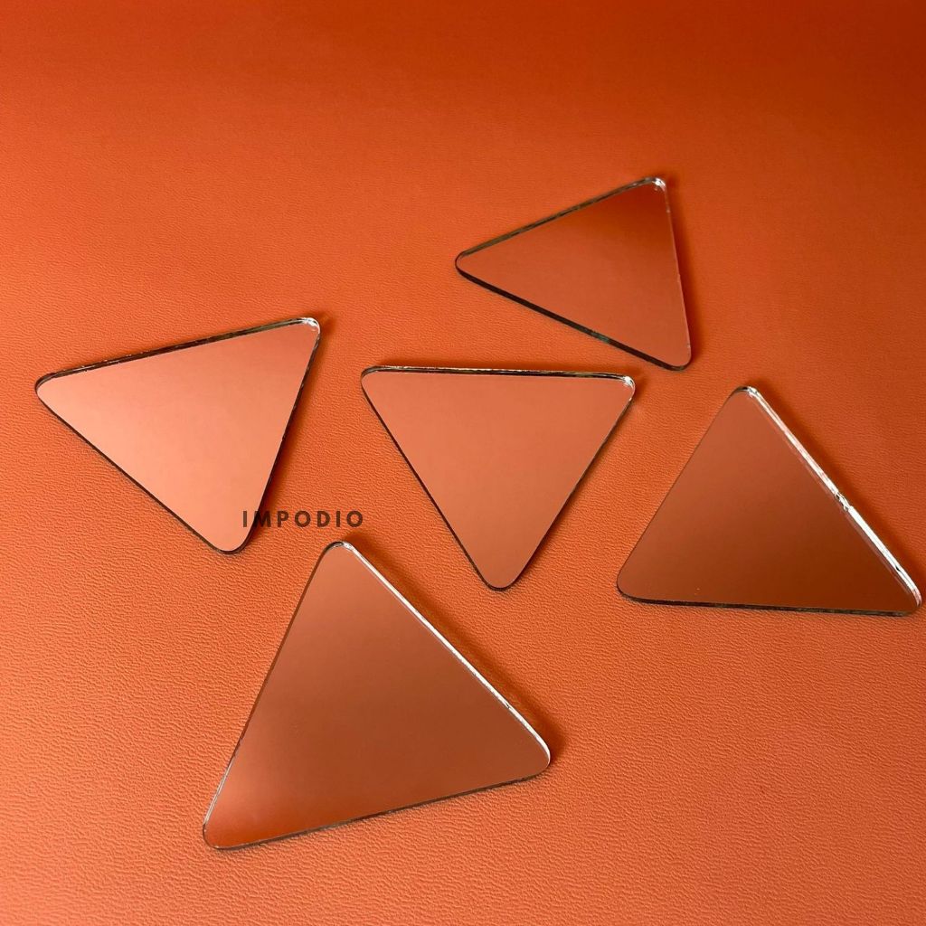IMPODIO Cermin mini kecil hiasan craft 5 variant bentuk props photo