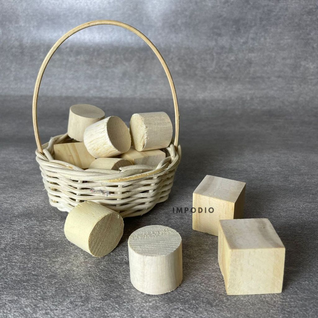 IMPODIO Kayu solid kotak dan bulat aksesoris photography impodio