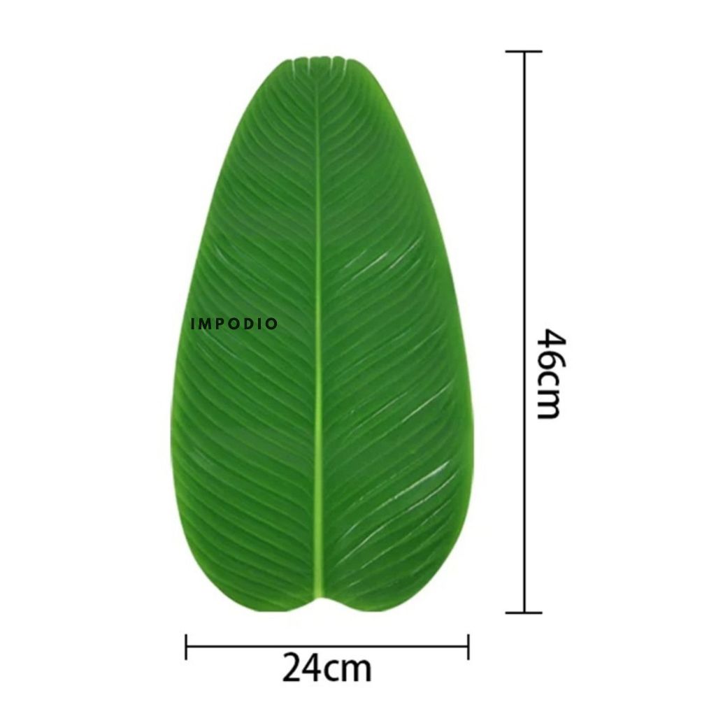 IMPODIO Daun Pisang Palsu / Banana Leaf Artifical  / Properti konten foto props