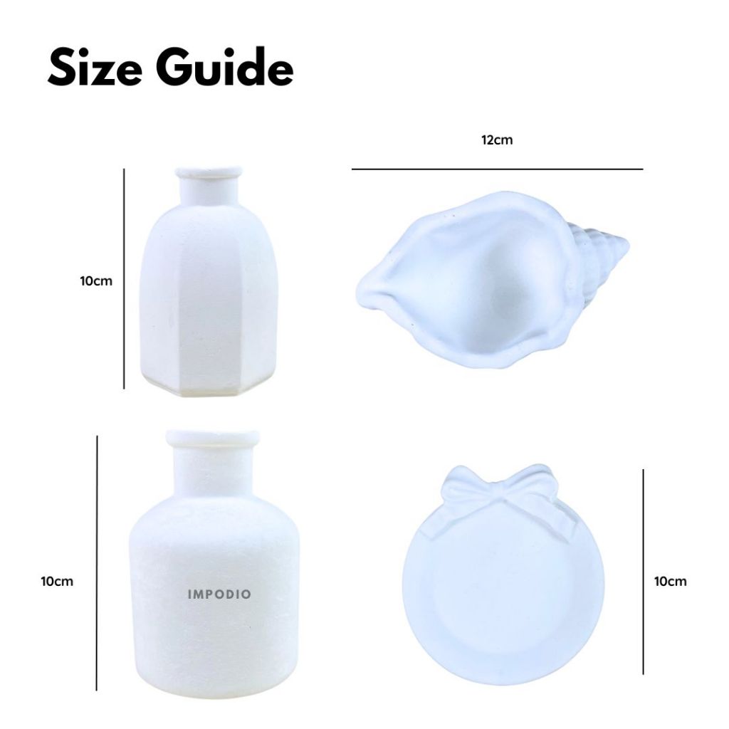 IMPODIO Mini Flower Vase Concrete Mini Nordic  Aesthetic berbagai variant-  Vas Bunga Dekorasi Meja Props Foto Produk