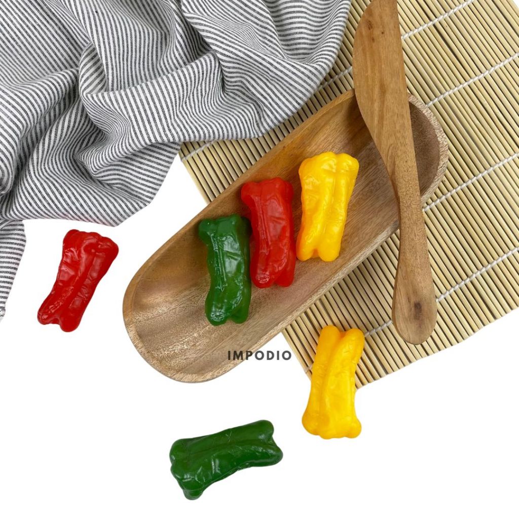 IMPODIO Paprika Slice Artificial Palsu - Fake Paprika Vegetable Props Foto Produk