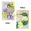 IMPODIO Round Flower Artificial – Rangkaian Bunga Palsu Props Foto - detail produk