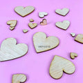 IMPODIO Natural Wood Love and Star 1pack – Hiasan Kayu Properti Foto - lifestyle