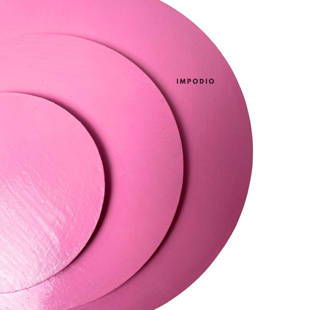 Kayu bentuk bulat beragam ukuran - Colorfull geometri lingkaran - Props foto / decoration