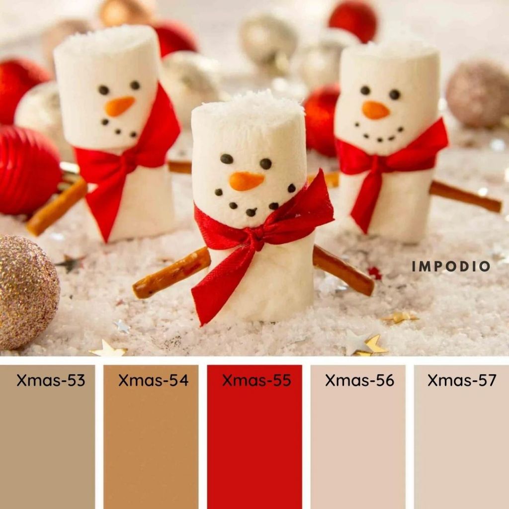 IMPDOIO Background Paper / kertas warna polos gulung uk 50x100 cm Tema Natal kode 53-57