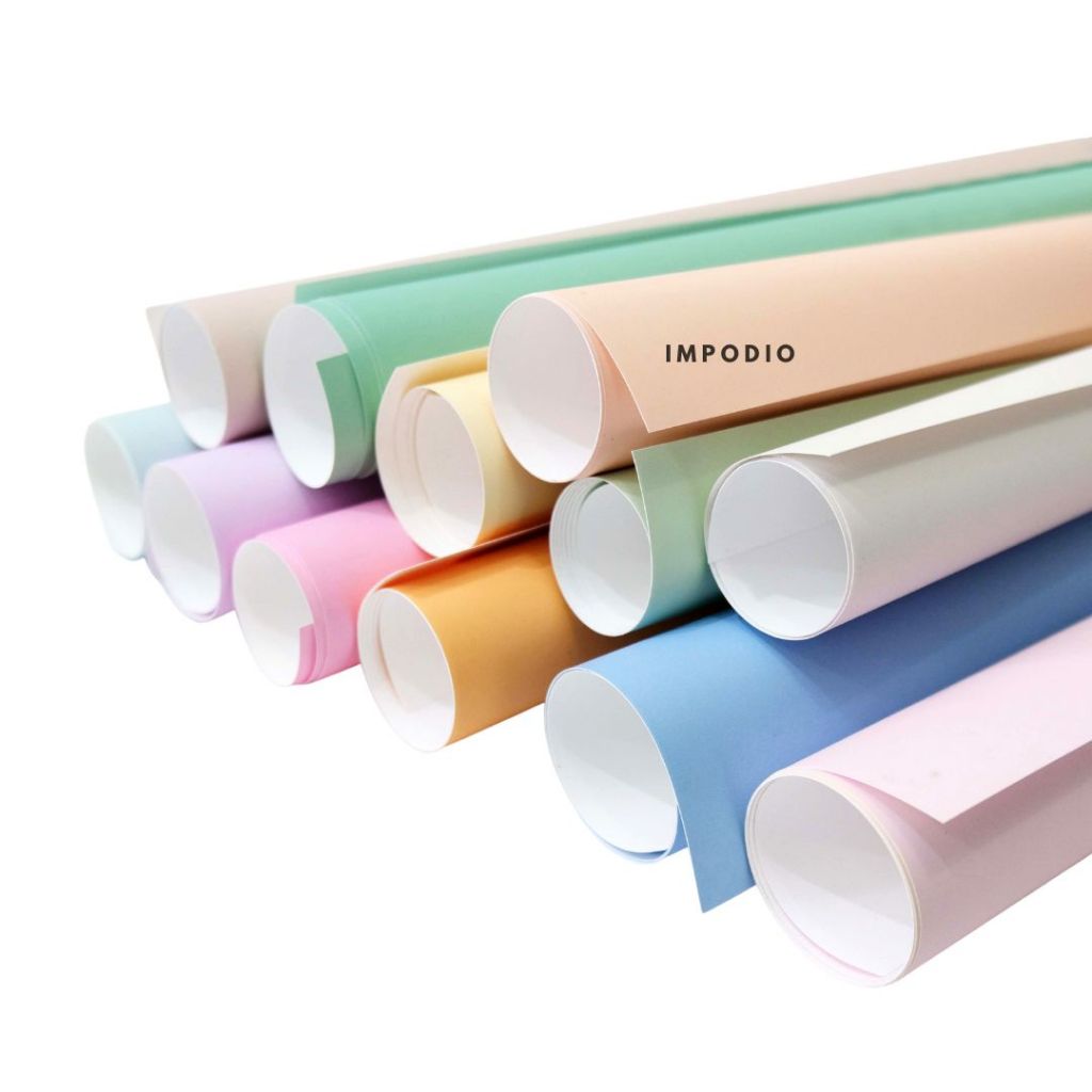 IMPDOIO Background Paper / kertas warna polos gulung uk 50x100 cm Tema Natal kode 53-57