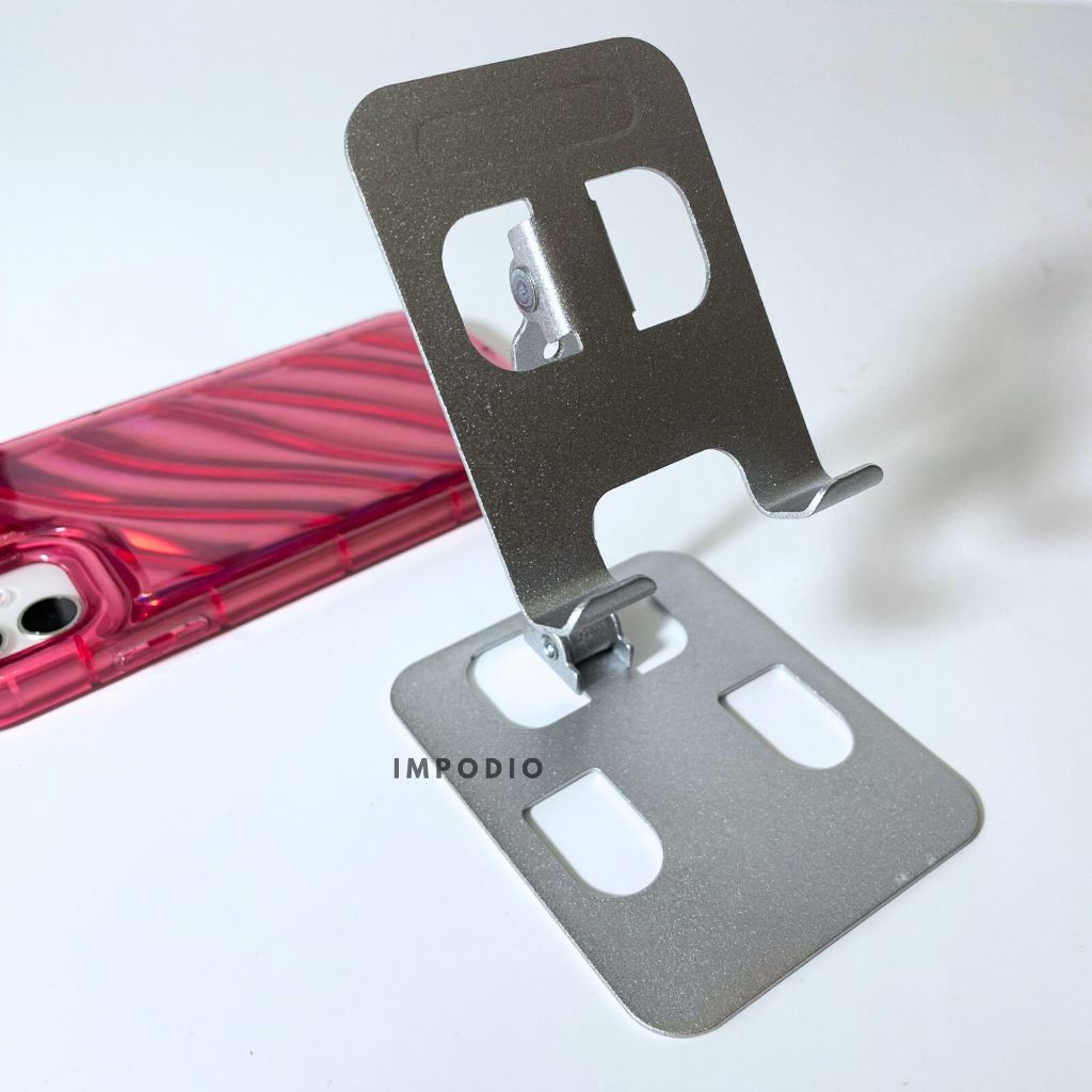 IMPODIO Phone Holder Meja Bahan Besi HP Tablet - detail produk