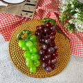 IMPODIO Buah Artificial Anggur 2 warna - Buah Palsu Dekorasi Foto - close up