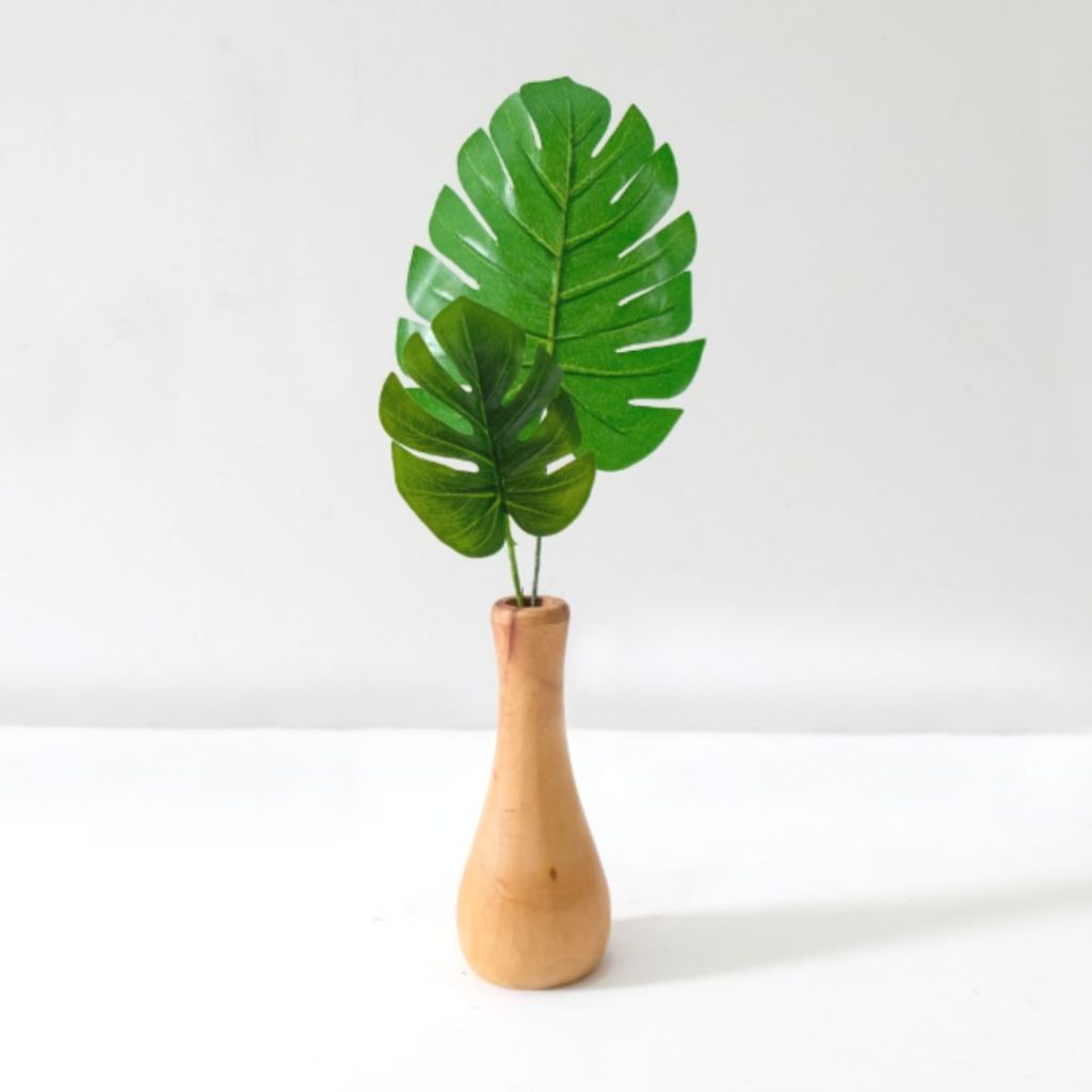 Paket Vas Bunga kayu IMPODIO/Dekorasi meja ruang tamu