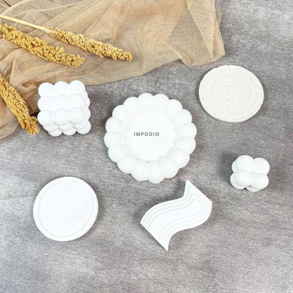 IMPODIO  Set Concrete Series Paket Hemat- Props Foto Semen Aesthetic