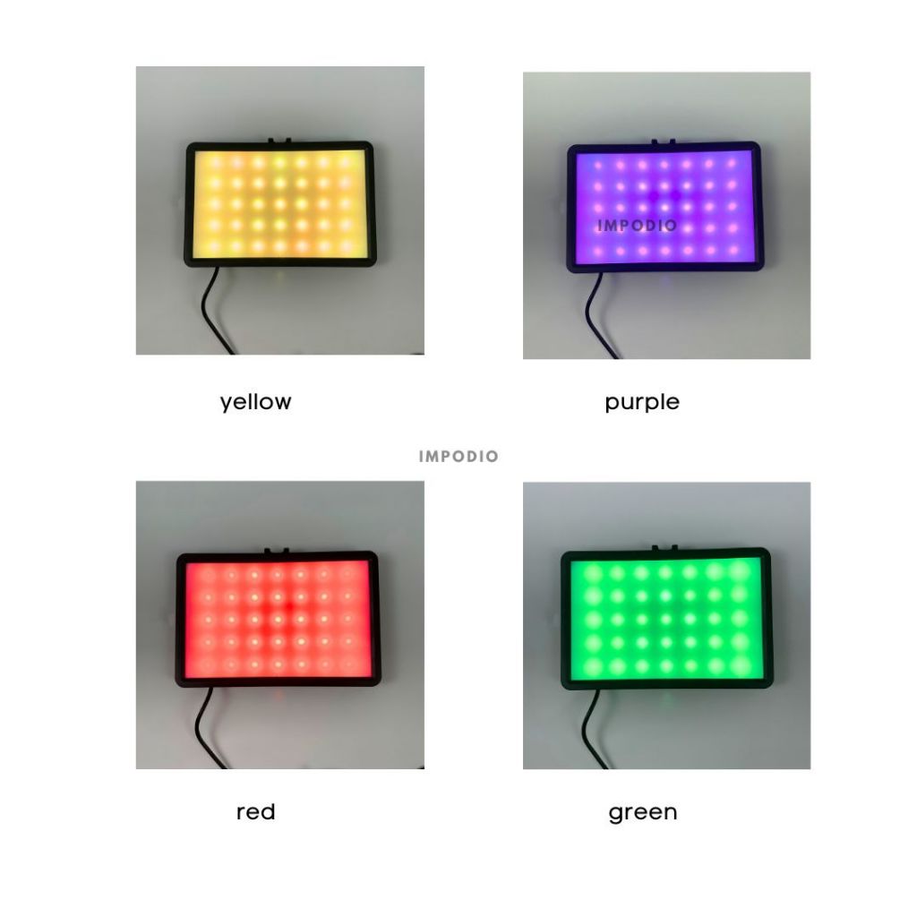 IMPODIO LED Panel Fill Light RGB 8watt 19x13cm High CRI95 - dalam penggunaan