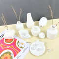 IMPODIO Mini Flower Vase Concrete Mini Nordic Aesthetic berbagai - tampak samping