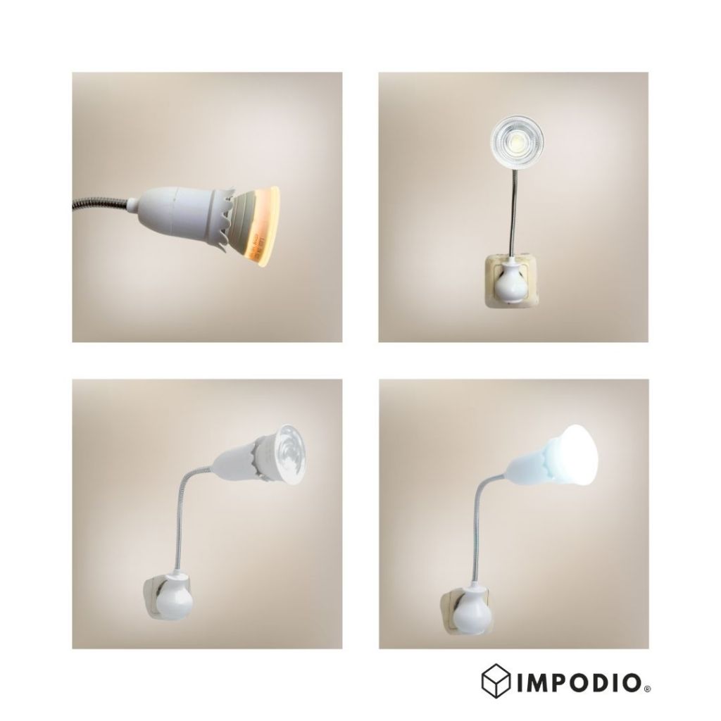 IMPODIO Flexible Lamp Holder E27 – Fitting Lampu - dalam penggunaan