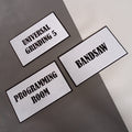 IMPODIO Acrylic Sign Logo hitam dan putih ukuran 15x32cm-Free Request - foto 9