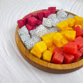 IMPODIO Buah Potong artificial-Buah Naga Mangga Semangka Dekorasi - background putih