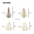 IMPODIO Pohon Natal Kayu Mini – Wooden Christmas Tree Props Foto - detail produk