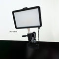 IMPODIO Lighting videography LED terang dengan clamp jepit MUA