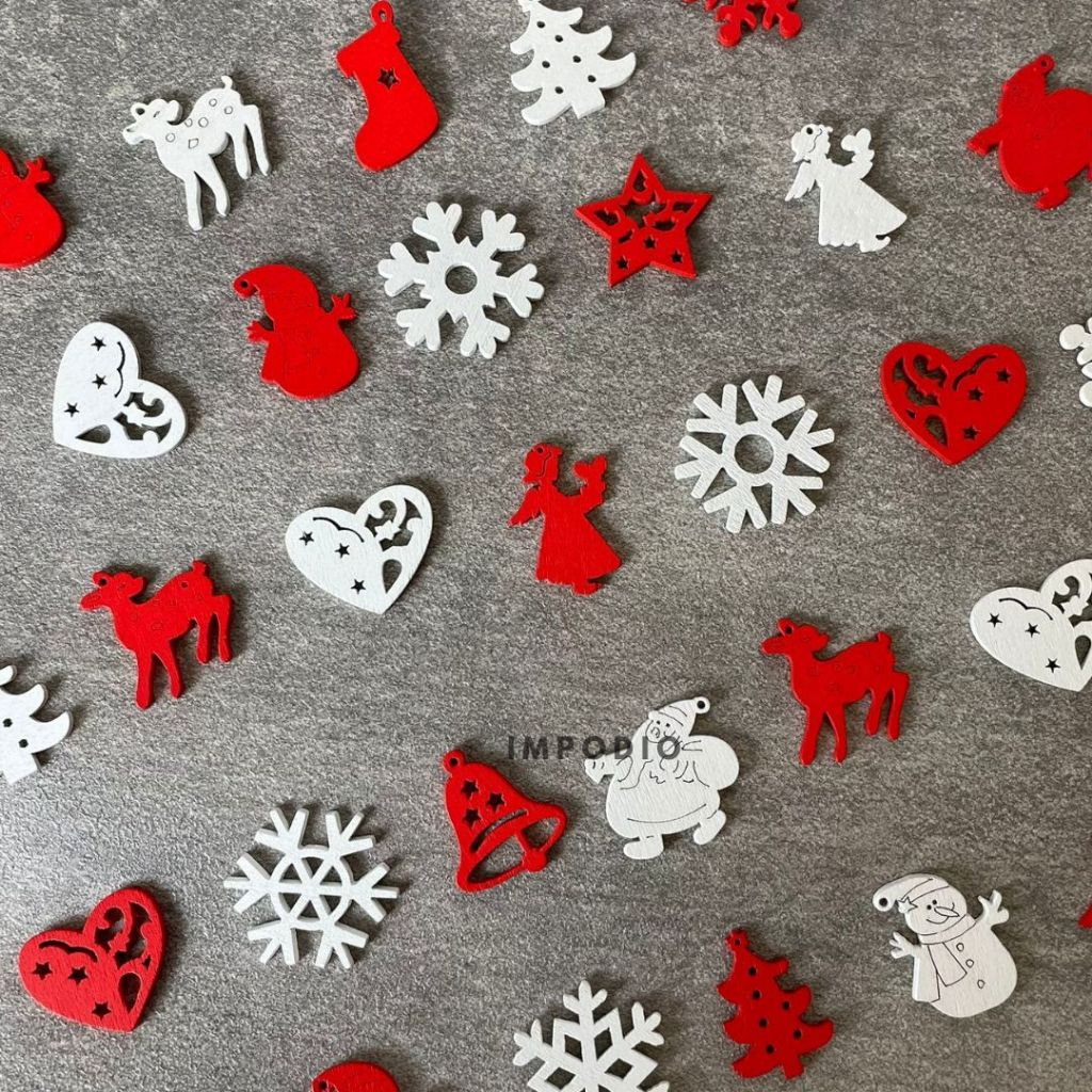 IMPODIO Aksesoris Natal Es Salju / Ice Flakes hiasan - Props photo