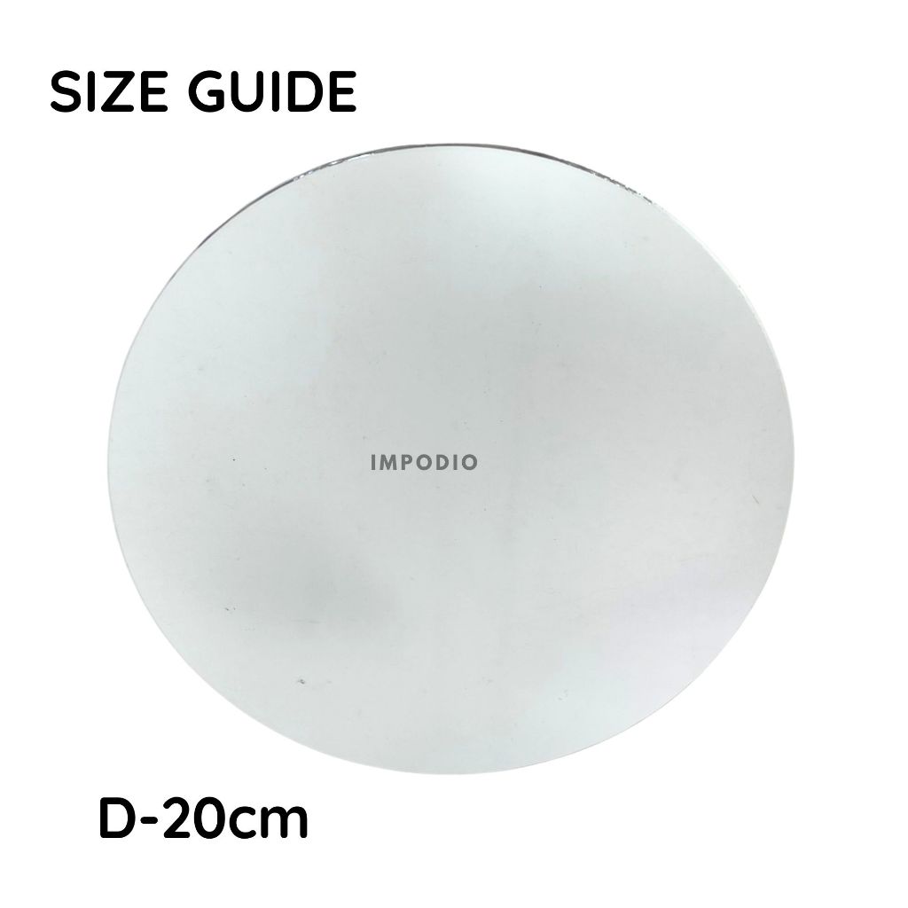 IMPODIO cermin round 14cm akrilik backdrop photo studio