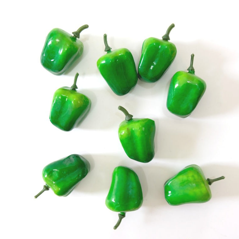 IMPODIO Mini paprika artificial – buah palsu - background putih