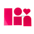 IMPODIO Set Acrylic 5 Shape Warna Warni - Dekorasi Foto Produk - foto 9
