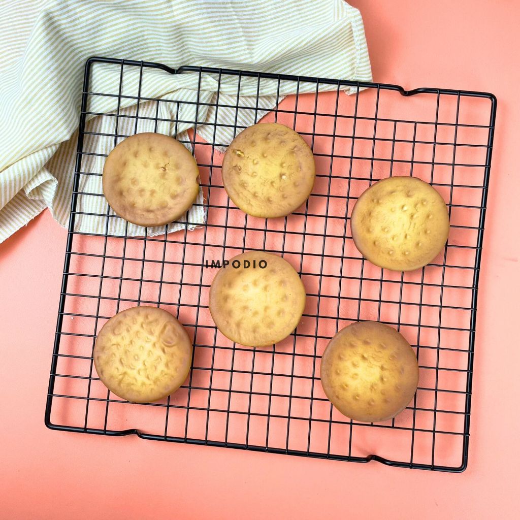 IMPODIO Cookies Artificial Biskuit Palsu | Properti foto makanan realistis awet | Food styling pemotretan produk kafe