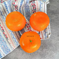IMPODIO Jeruk Artificial Dekorasi Foto Produk – Buah Jeruk Palsu (Fake - tampak samping