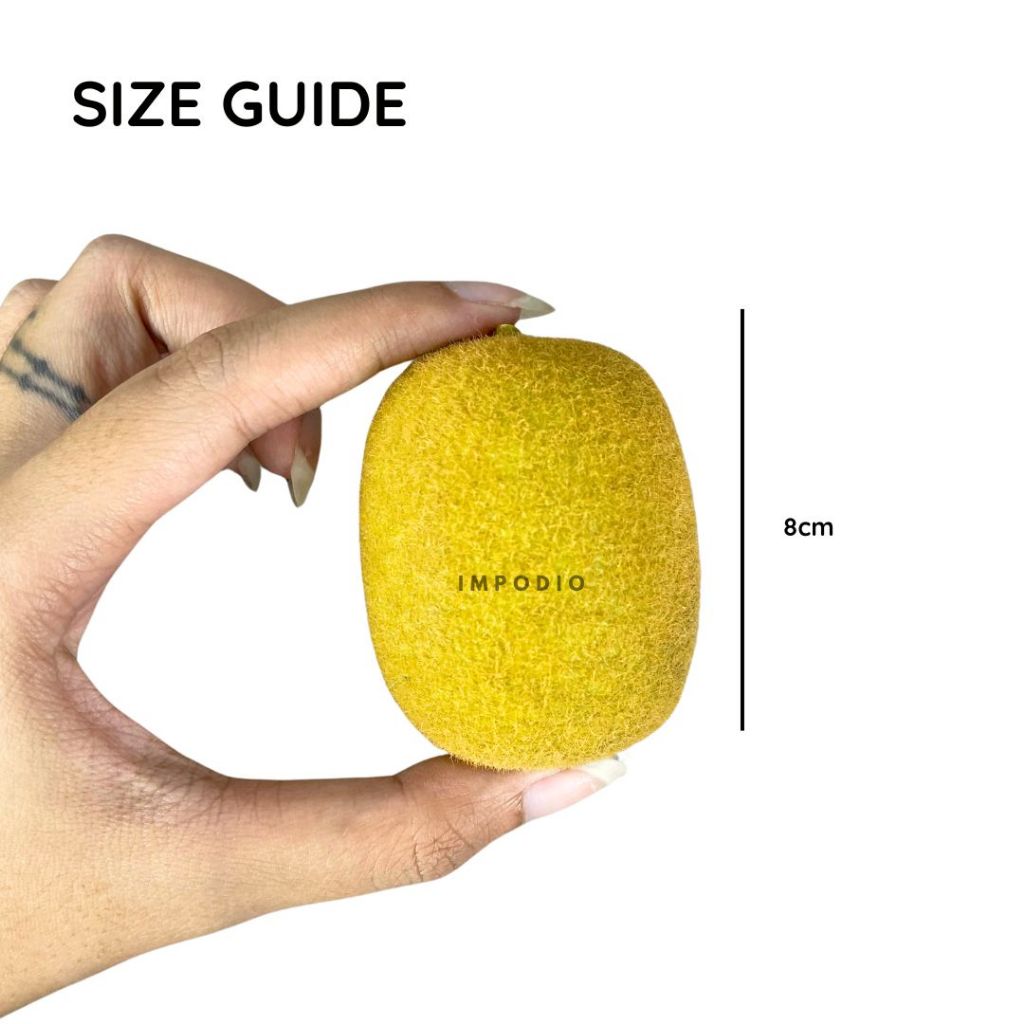 IMPODIO Buah Kiwi Palsu Artificial – Fake Kiwi Fruit Props Dekorasi