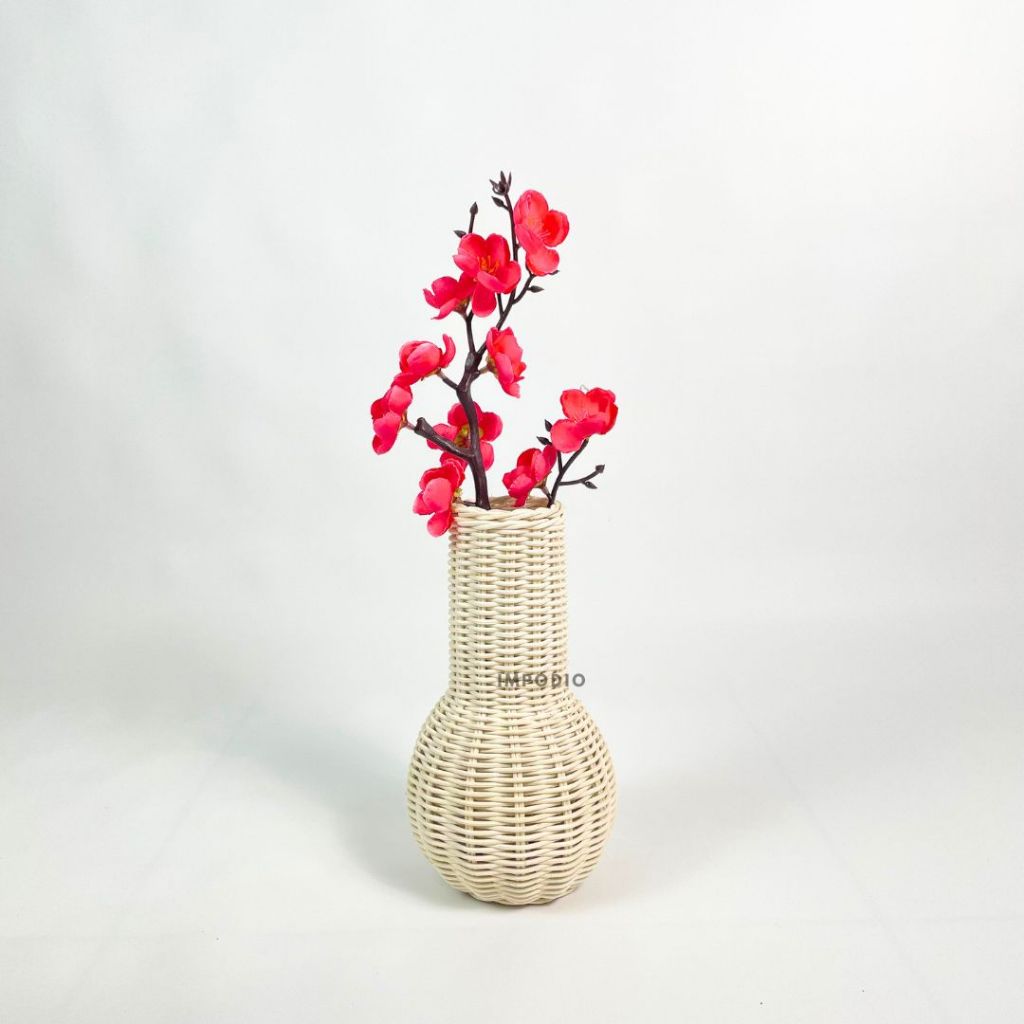IMPODIO Vas bunga rotan - Dekorasi meja bunga artificial