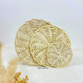 IMPODIO coaster rotan bulat anyaman - props tatakan food photo - tampak samping