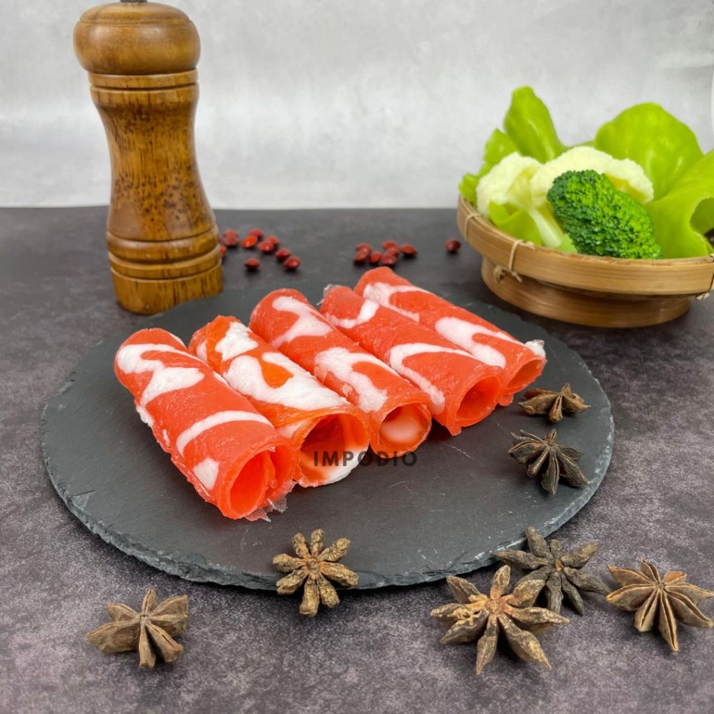 IMPODIO Daging Slice Palsu Artificial – Fake Meat Slice Properti Foto - tampak samping