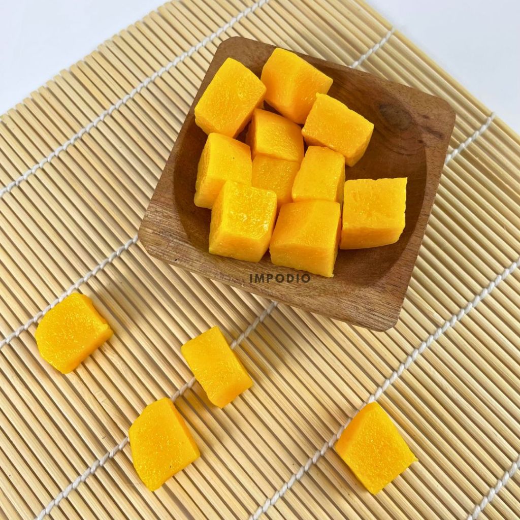IMPODIO Buah Potong artificial-Buah Naga Mangga Semangka Dekorasi buah potong palsu - Fake Fruits Props Foto Produk