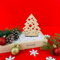 IMPODIO Pohon Natal Kayu Mini – Wooden Christmas Tree Props Foto - foto 9