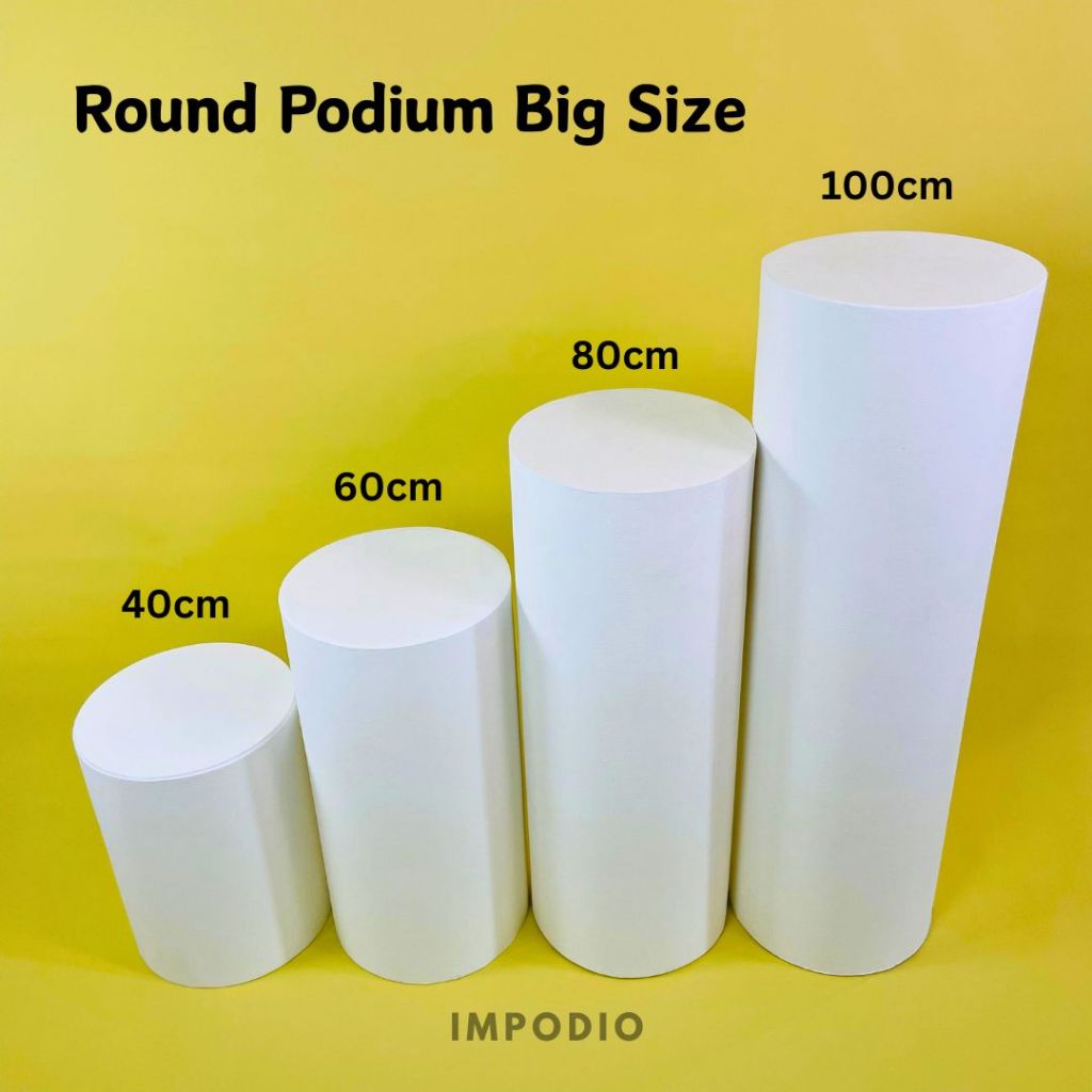 IMPODIO Round Podium Big Size - Display Produk Besar Props Foto