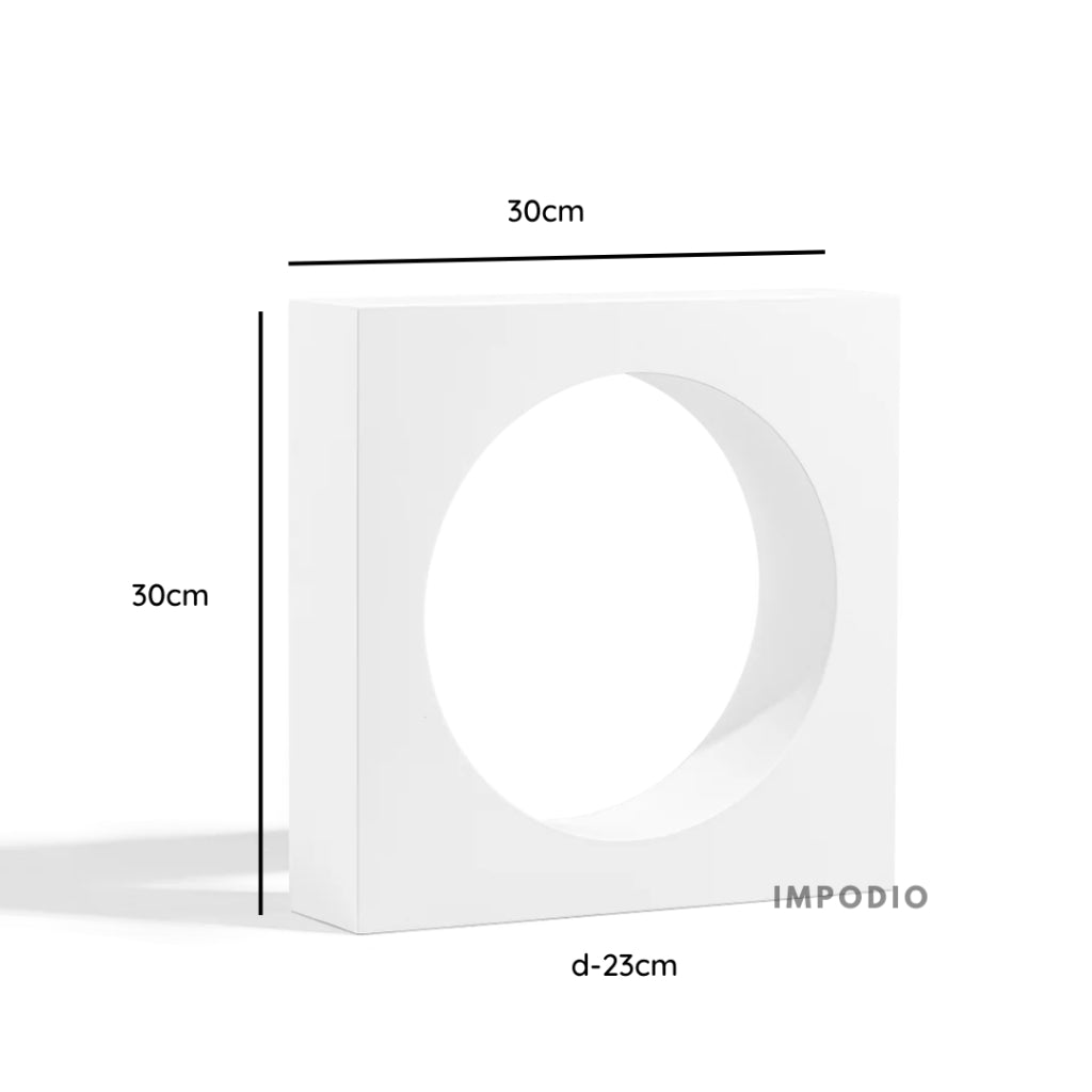 IMPODIO Geometry Circle - Props Properti Foto - wall window panel - Display produk jendela background photo