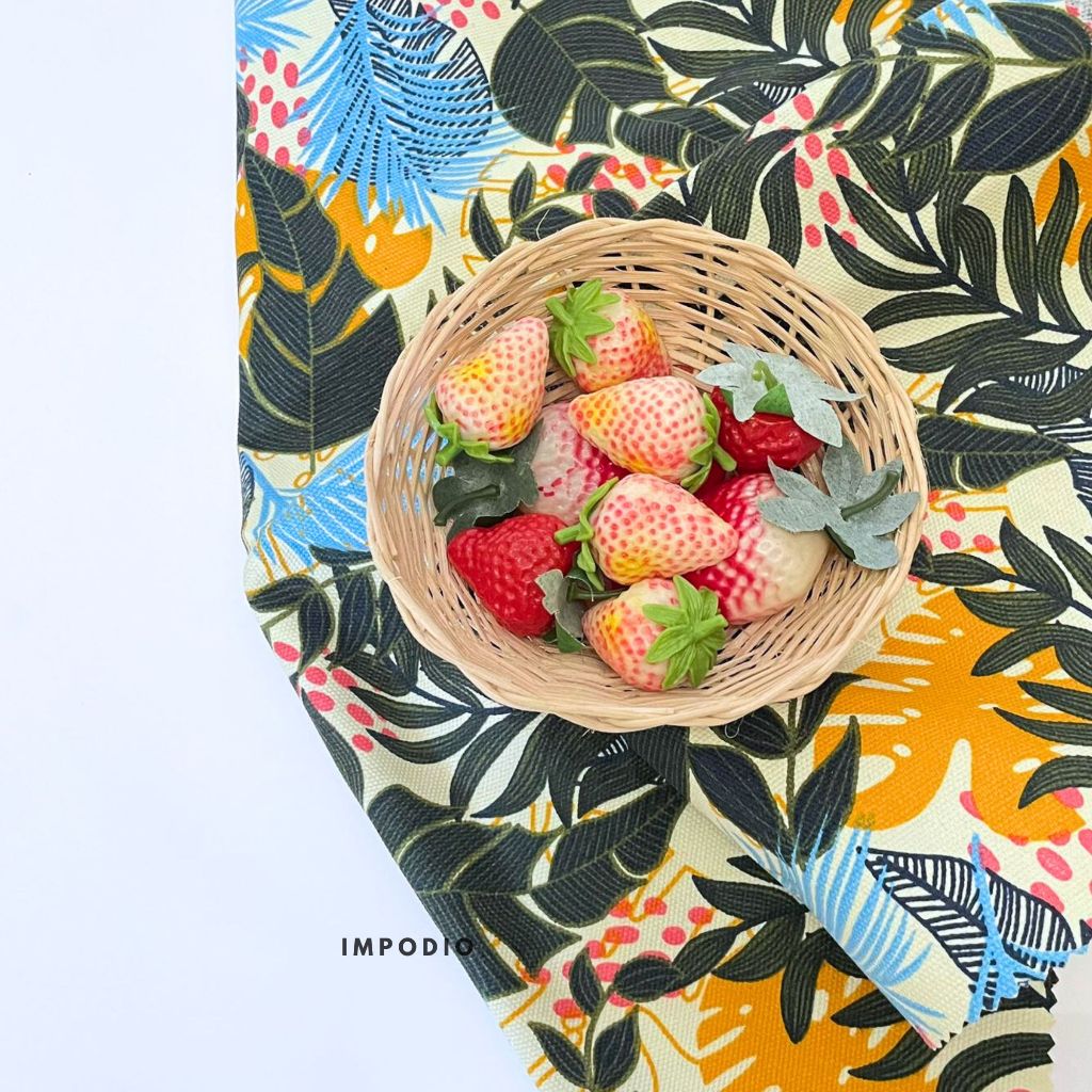 IMPODIO Tropical Napkin /kain kanvas props foto