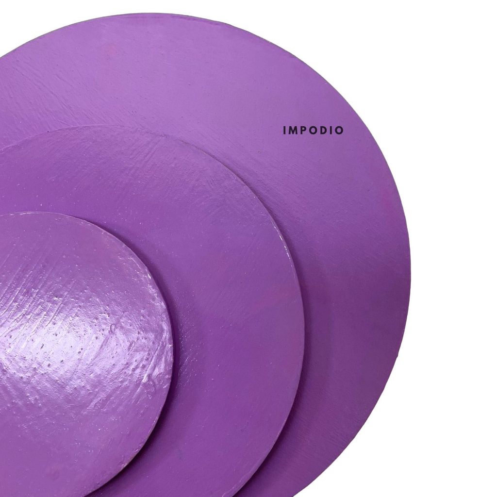 Kayu bentuk bulat beragam ukuran - Colorfull geometri lingkaran - Props foto / decoration