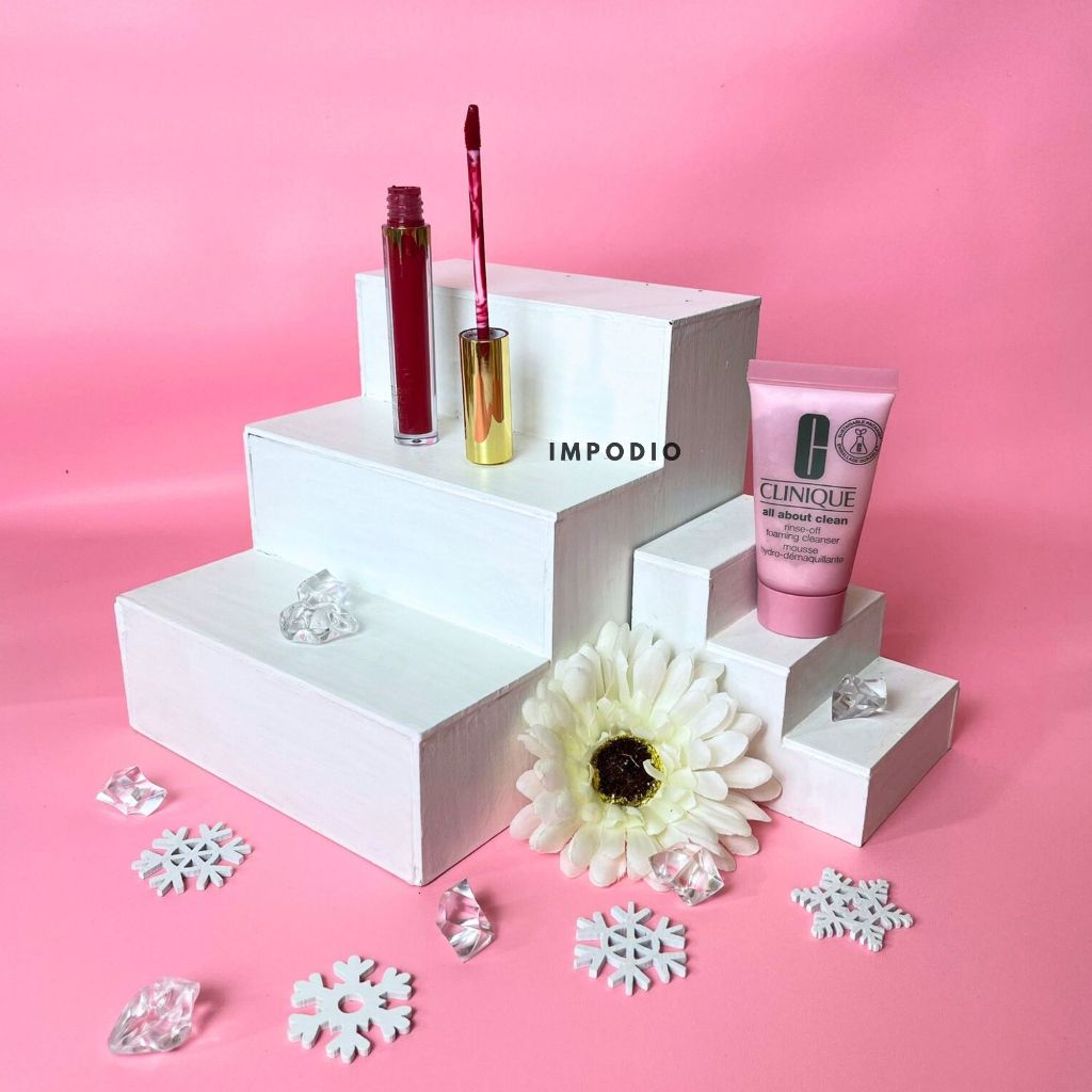 IMPODIO Properti Foto Tangga Podium Kayu beragam ukuran - props foto thema skincare / acc / lainnya