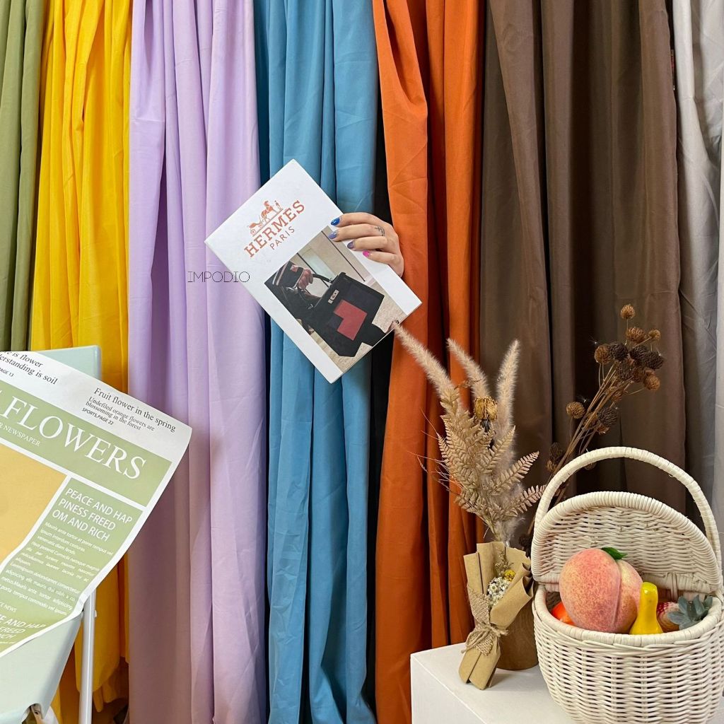 IMPODIO Kain background foto semua warna lengkap backdrop studio