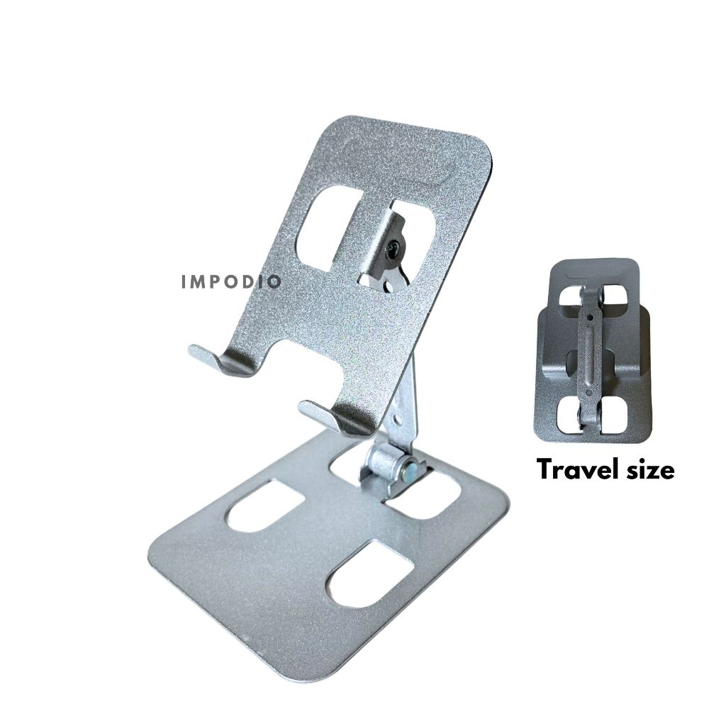 IMPODIO Phone Holder Meja Bahan Besi HP Tablet