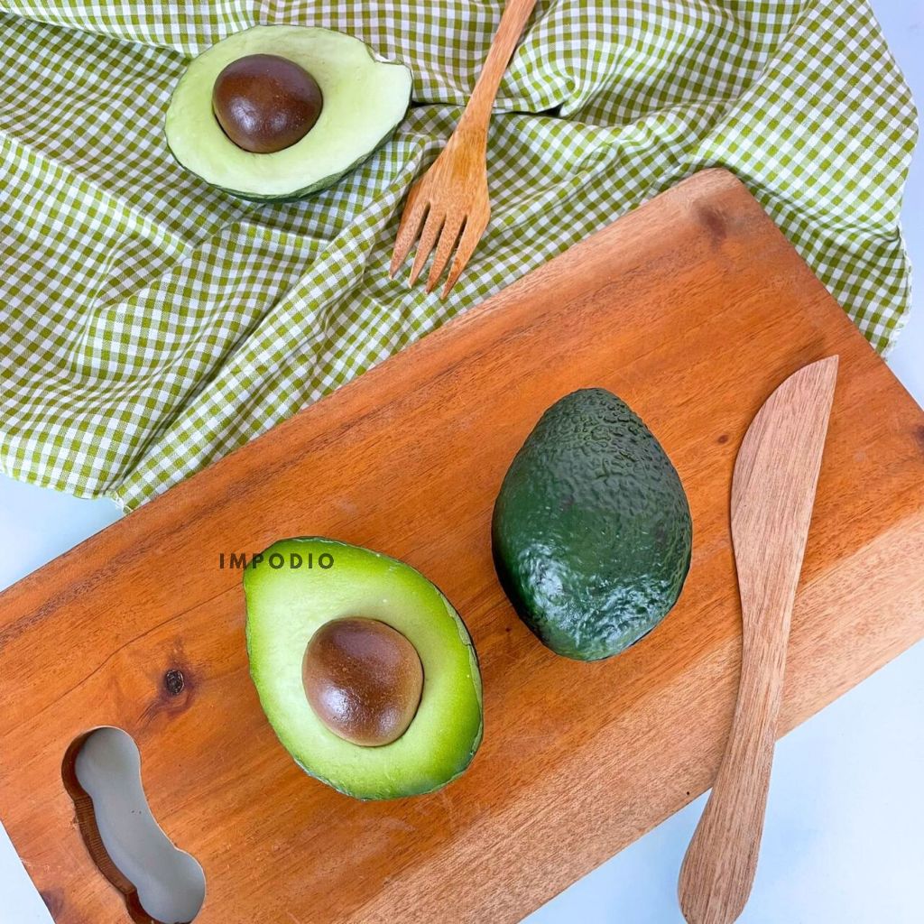 IMPODIO Avocado Artificial Dekorasi Properti Foto - Buah Alpukat Palsu