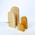 IMPODIO Arch Kayu solid Aesthetic 2 ukuran - Wooden Props Foto - close up
