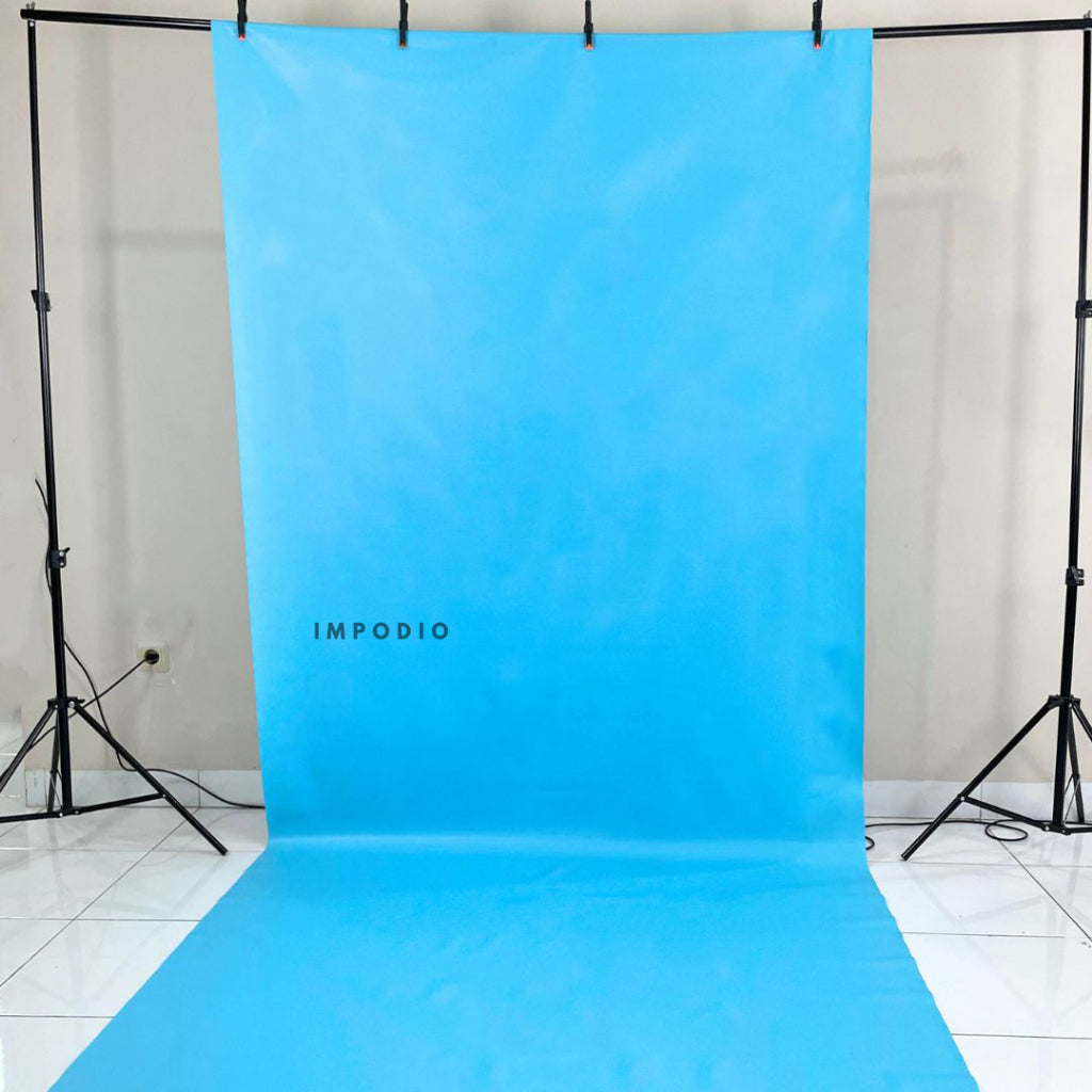 IMPODIO Background Warna Polos Bahan Sintetis Ukuran 400 x 140 cm - Backdrop Fotografi Waterproof