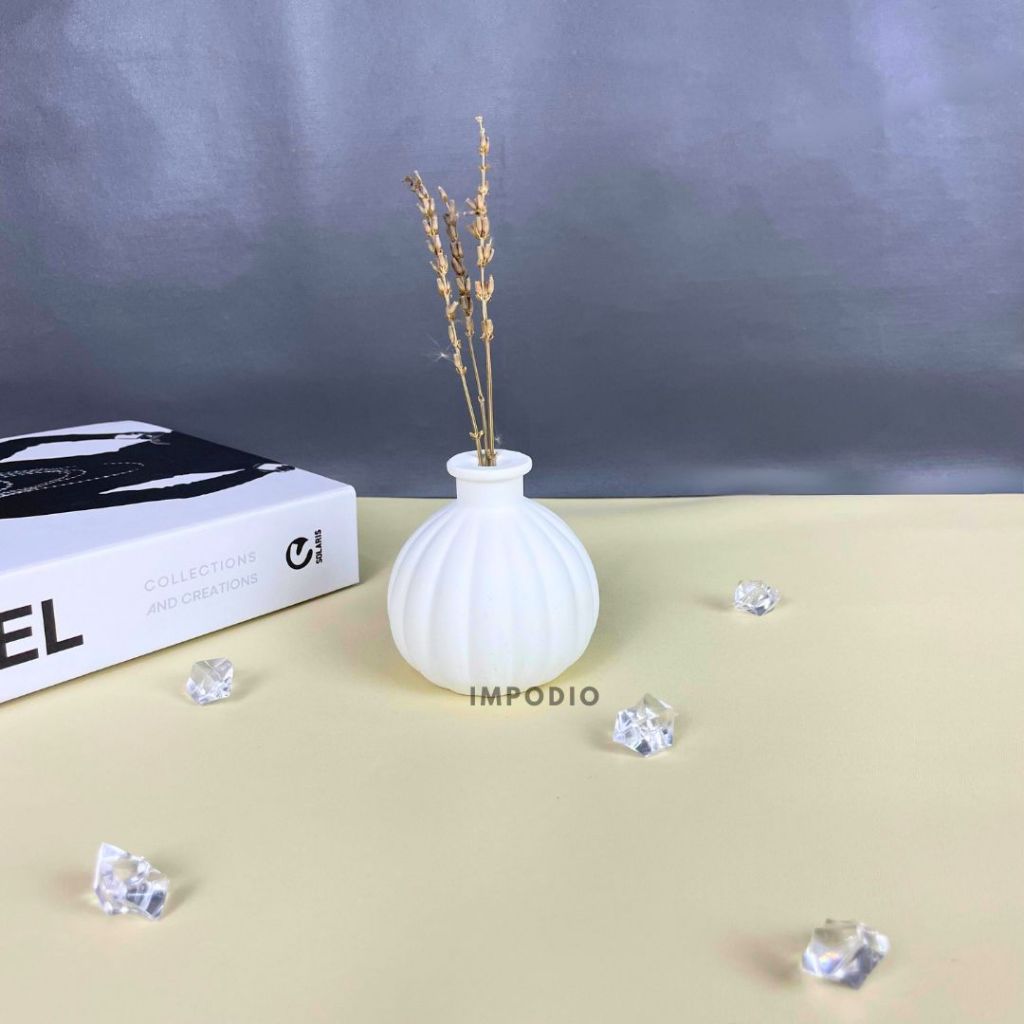 IMPODIO Mini Flower Vase Concrete Mini Nordic  Aesthetic berbagai variant-  Vas Bunga Dekorasi Meja Props Foto Produk
