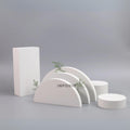 IMPODIO Set 3pcs Half Moon Geometry Display produk - dalam penggunaan
