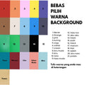IMPODIO Background foto warna polos terbaik Ukuran 300 x 140 cm - background putih