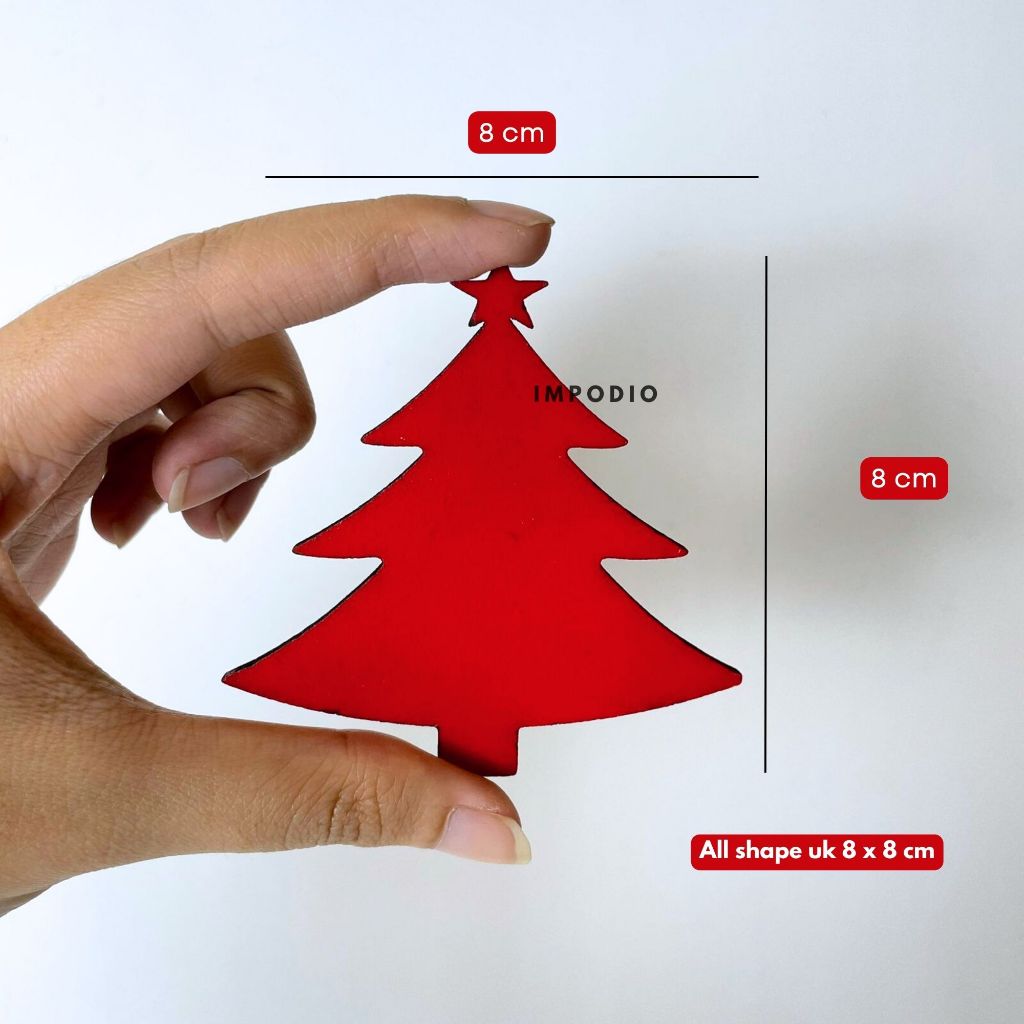 IMPODIO Ornamen natal Chrismas photo props