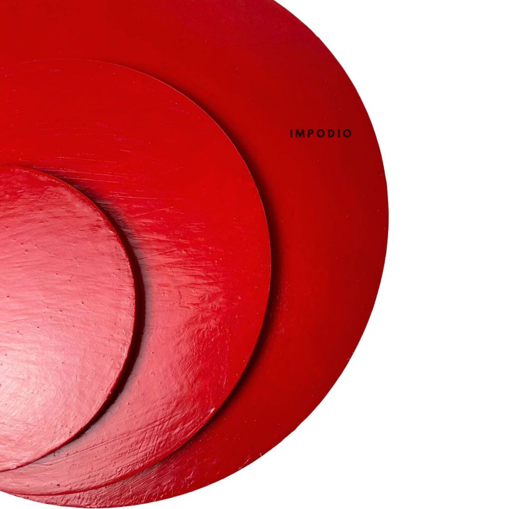 Kayu bentuk bulat beragam ukuran - Colorfull geometri lingkaran - Props foto / decoration